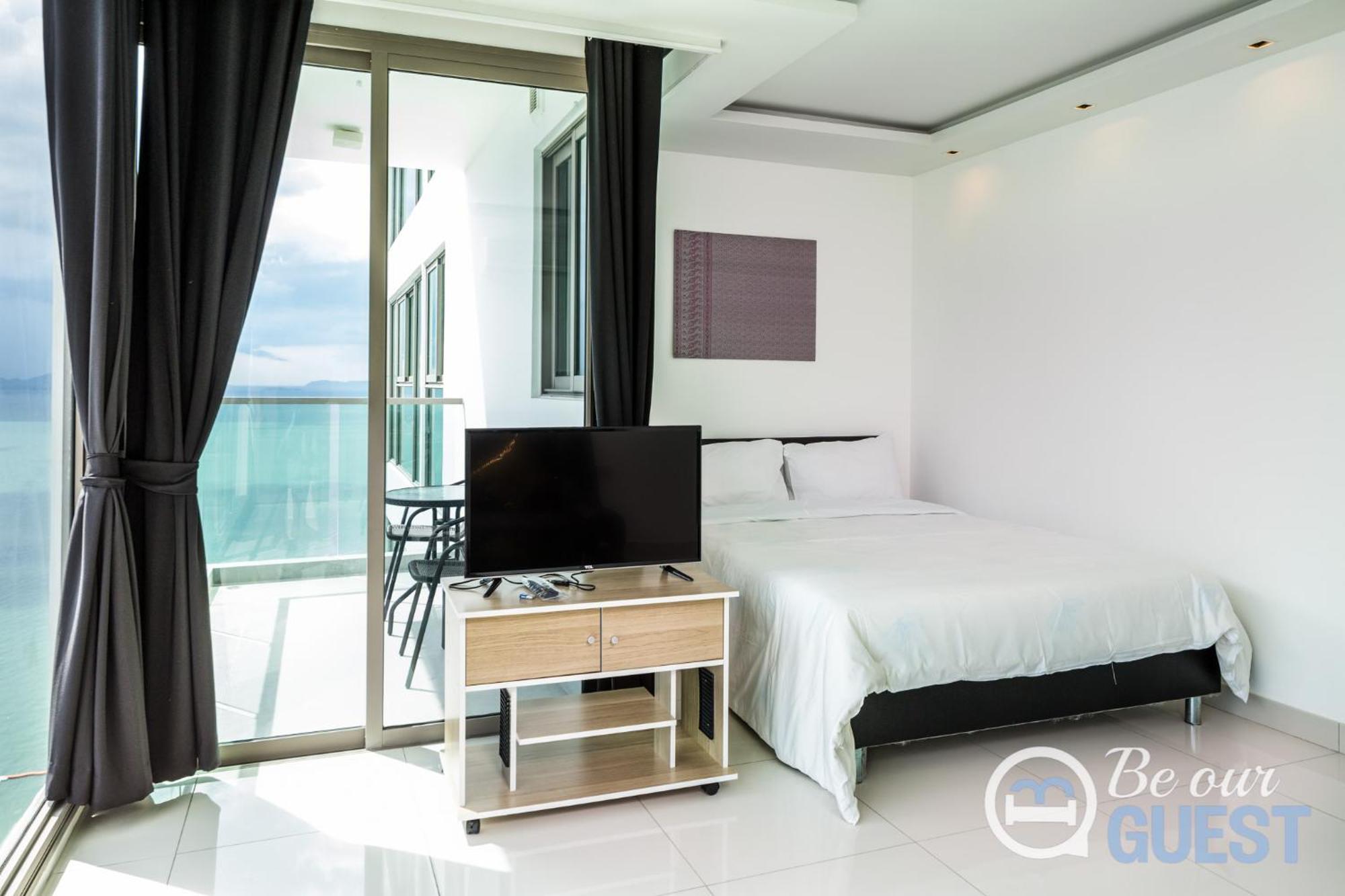 Stunning Sea View Condo On The Beach - Monthly Stay Pattaya Bilik gambar