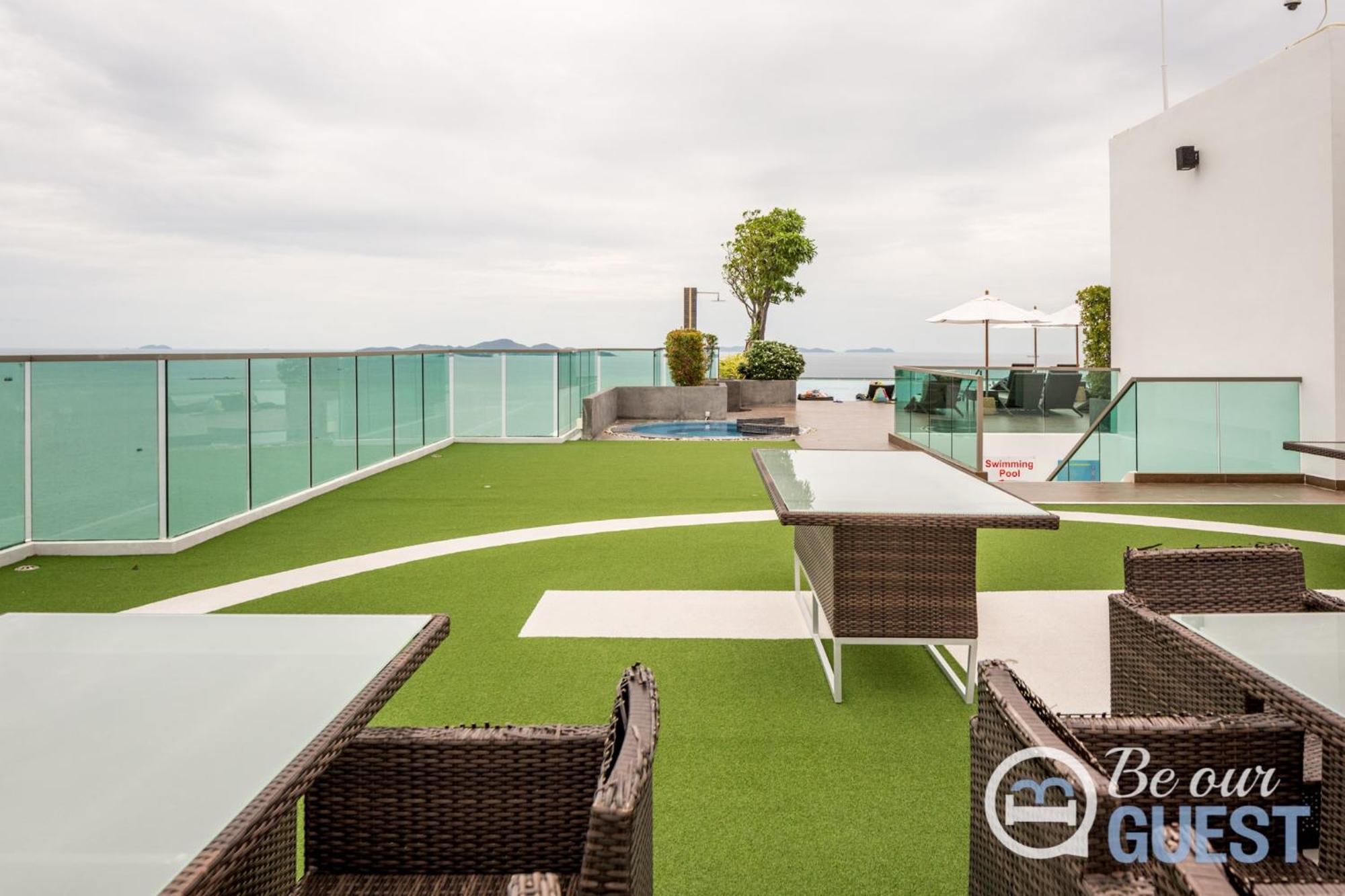 Stunning Sea View Condo On The Beach - Monthly Stay Pattaya Luaran gambar