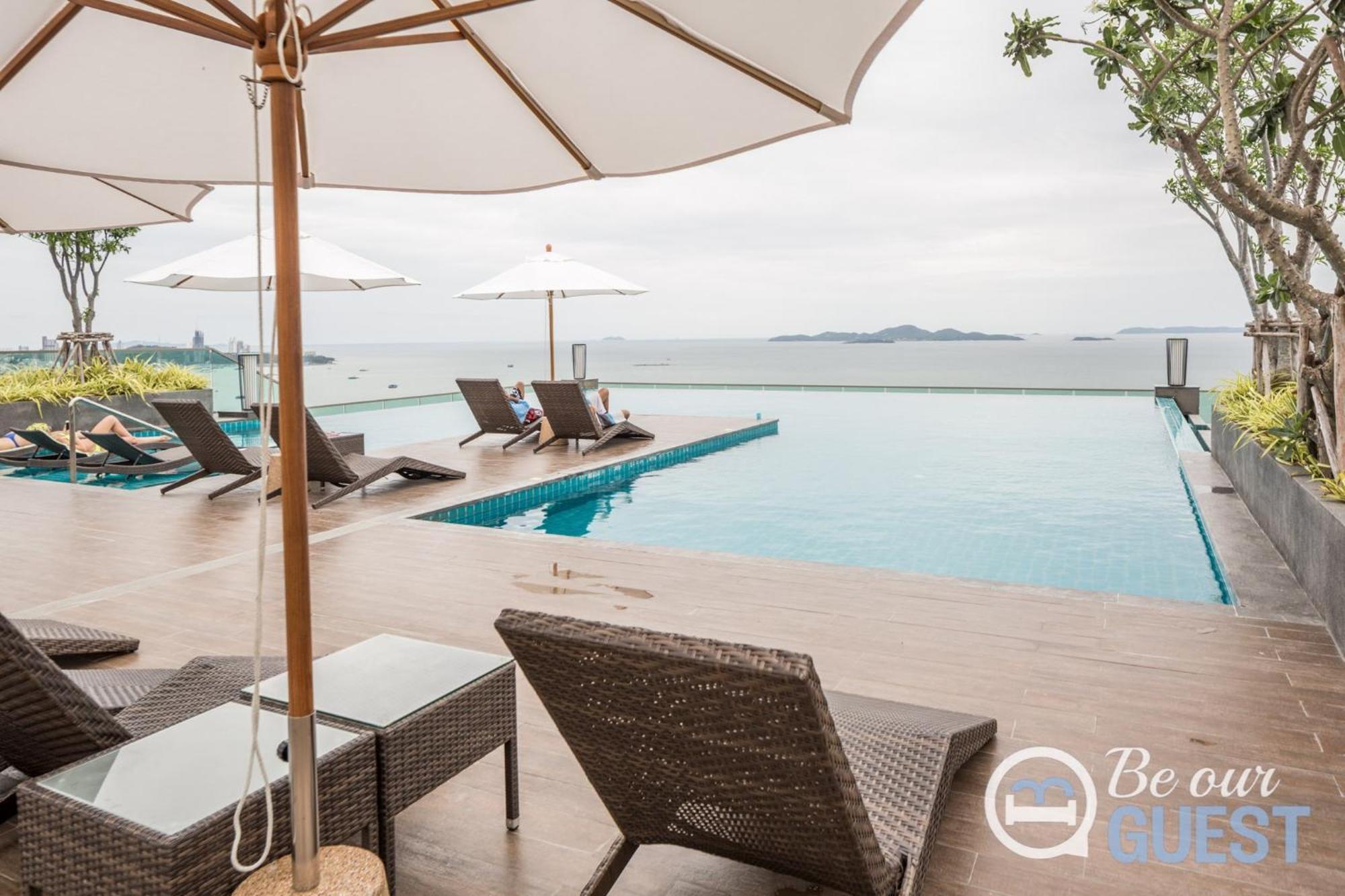 Stunning Sea View Condo On The Beach - Monthly Stay Pattaya Luaran gambar